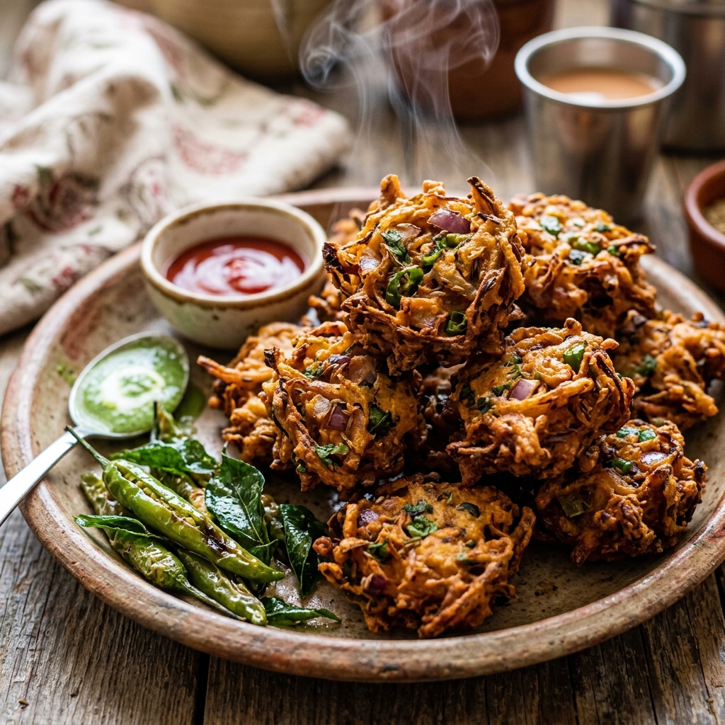 Crispy Onion Pakoda (Pakauda)