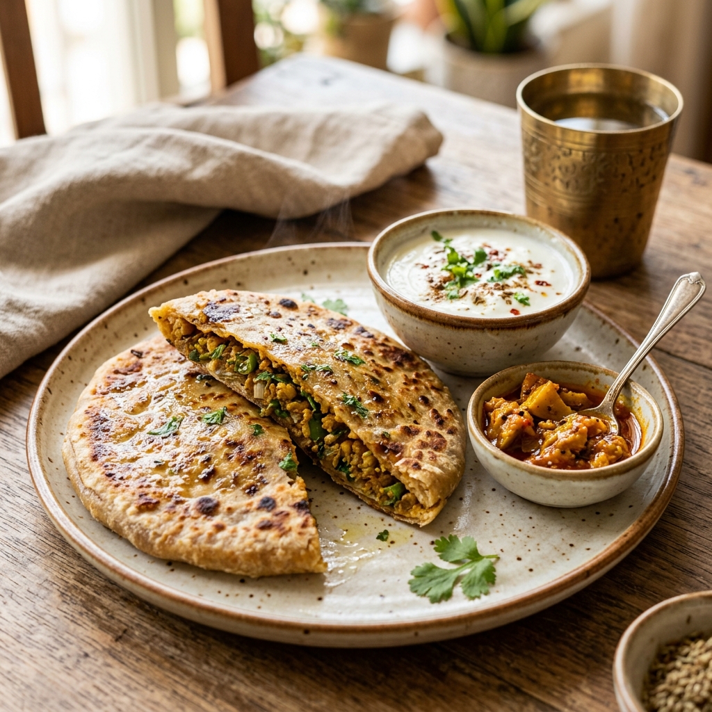 Spiced Sattu Paratha